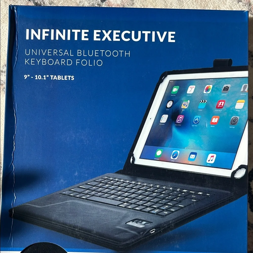 💻New!Tablet case: Infinite Executive Universal Tablet + Bluetooth Keyboard Folio